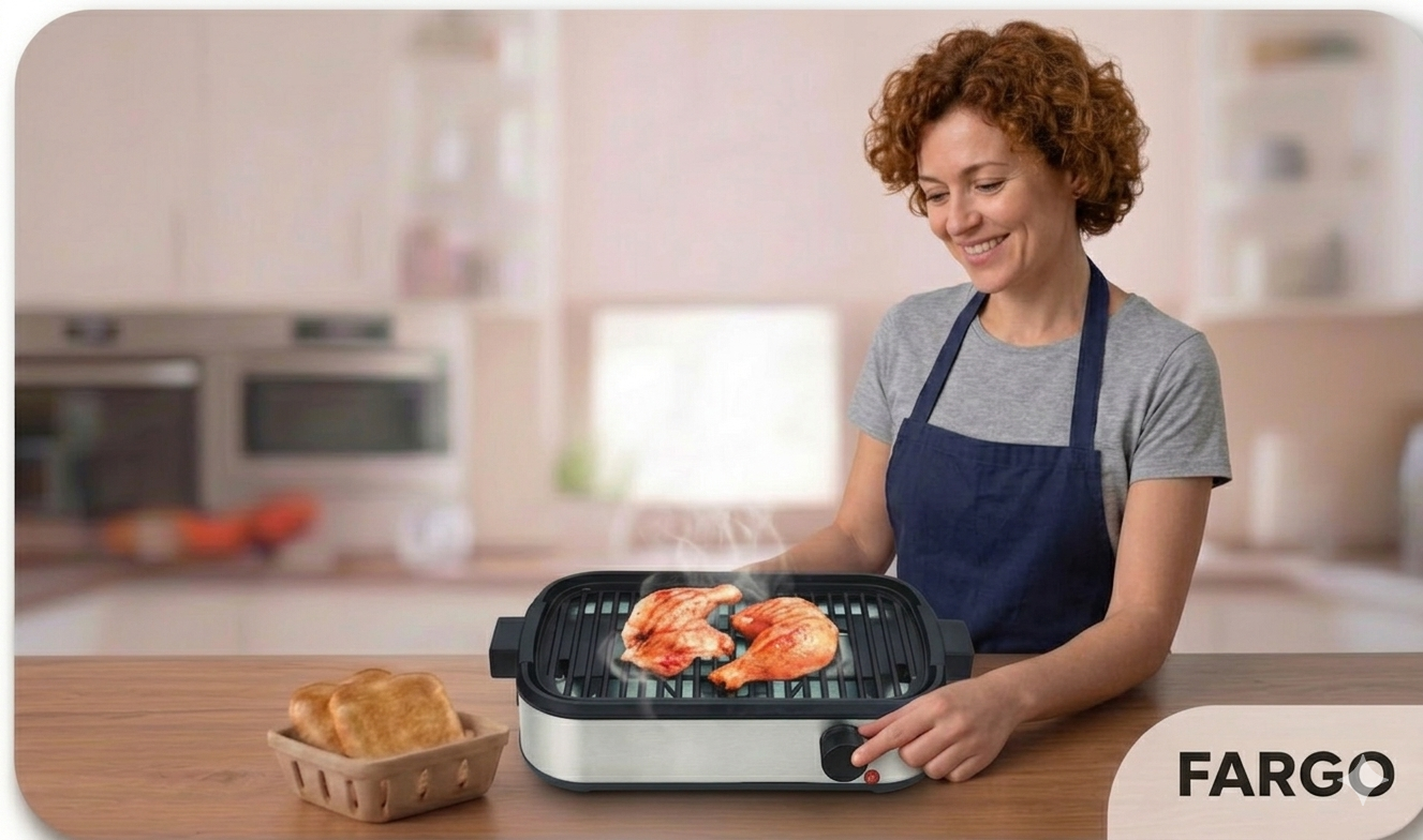 Parrilla Eléctrica SmokeLess 1.800W