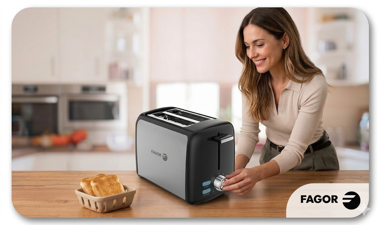 Tostador 2 ranuras ToastPro 800W