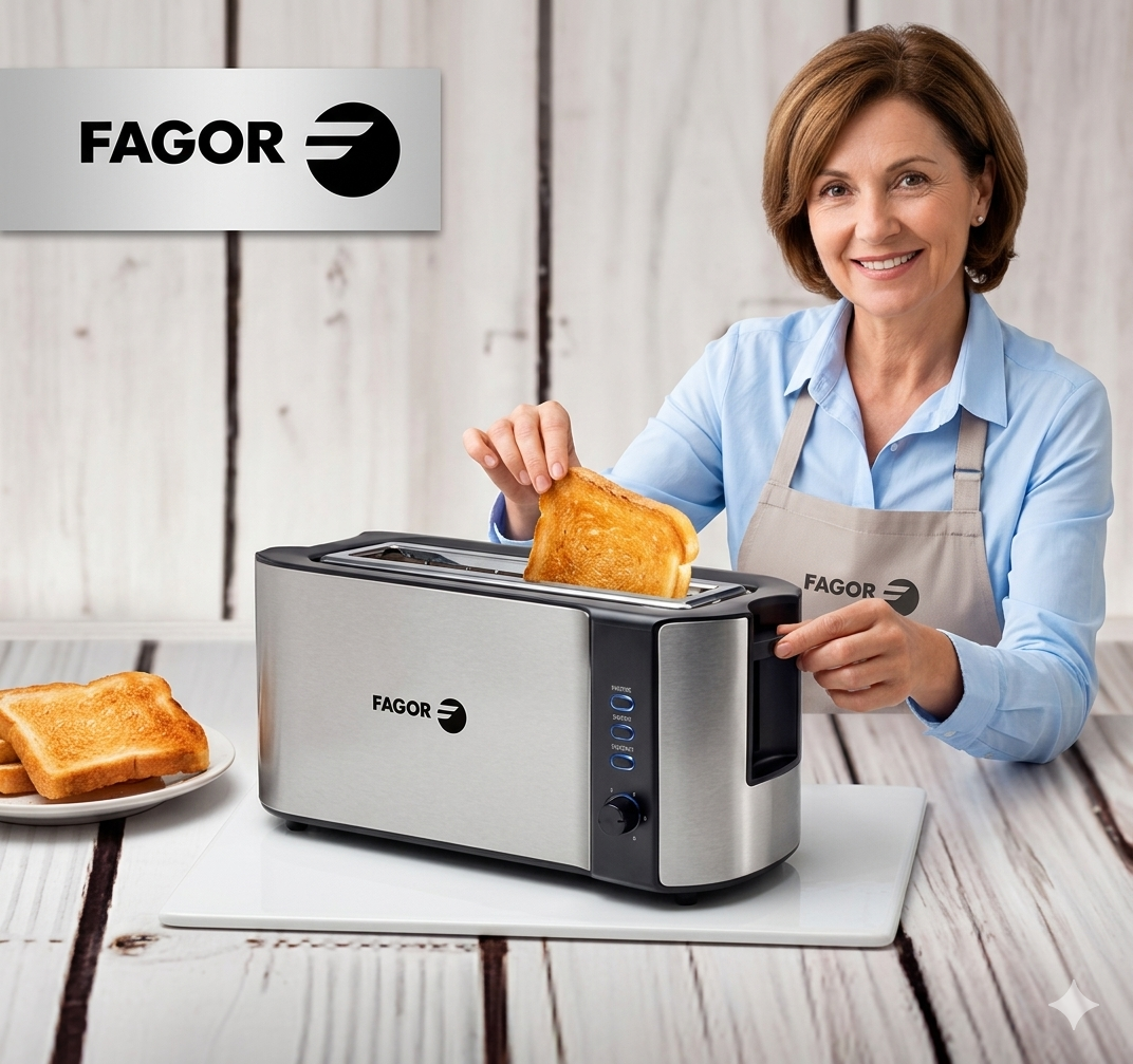 Tostador ranura doble BigToast Steel 1.000W